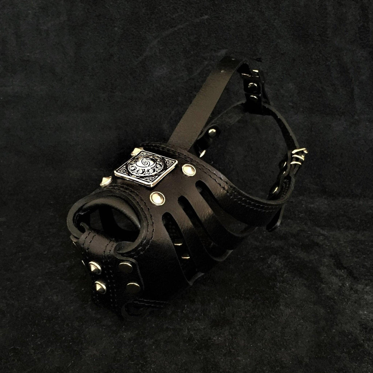 Eros Leather Basket Muzzle — All Black