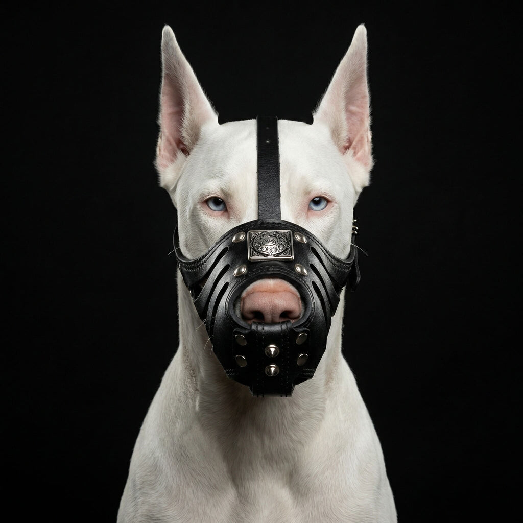 Eros Leather Basket Muzzle — All Black