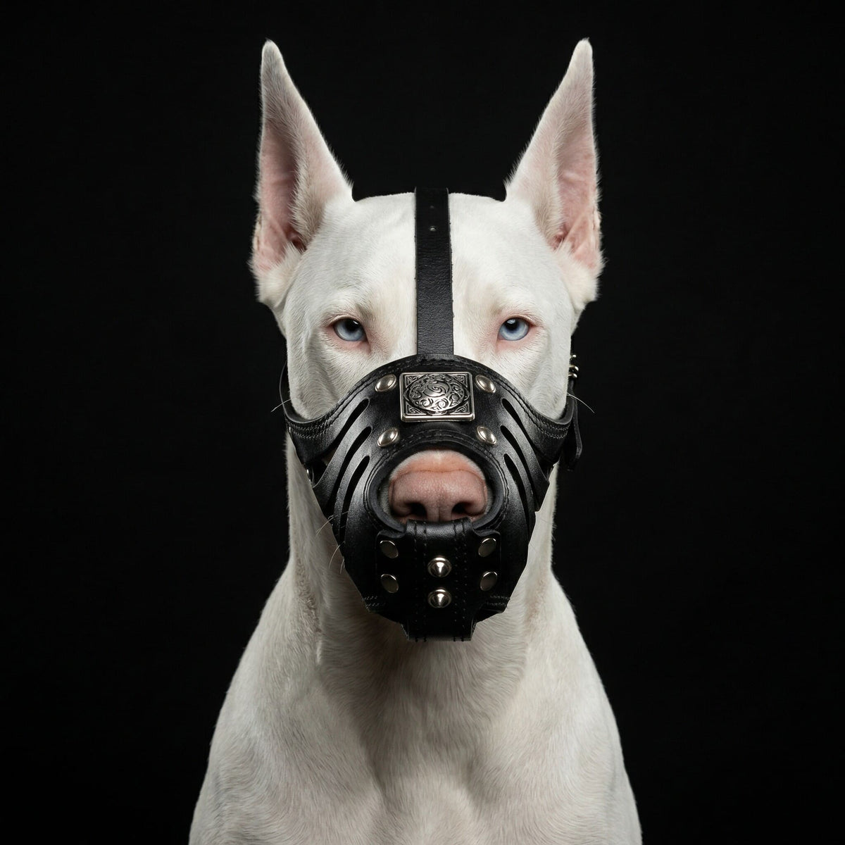 Eros Leather Basket Muzzle — All Black