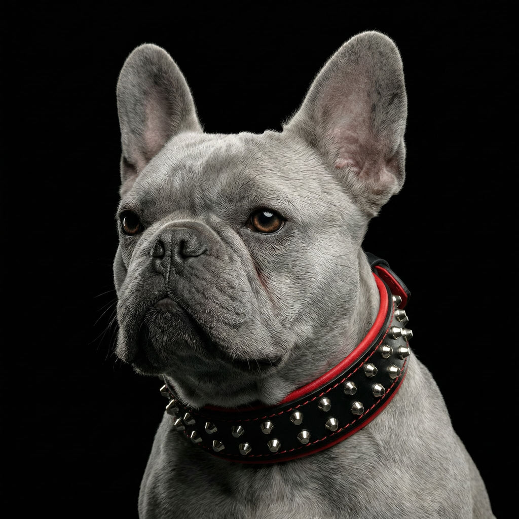 Rocky Studded Leather Dog Collar
