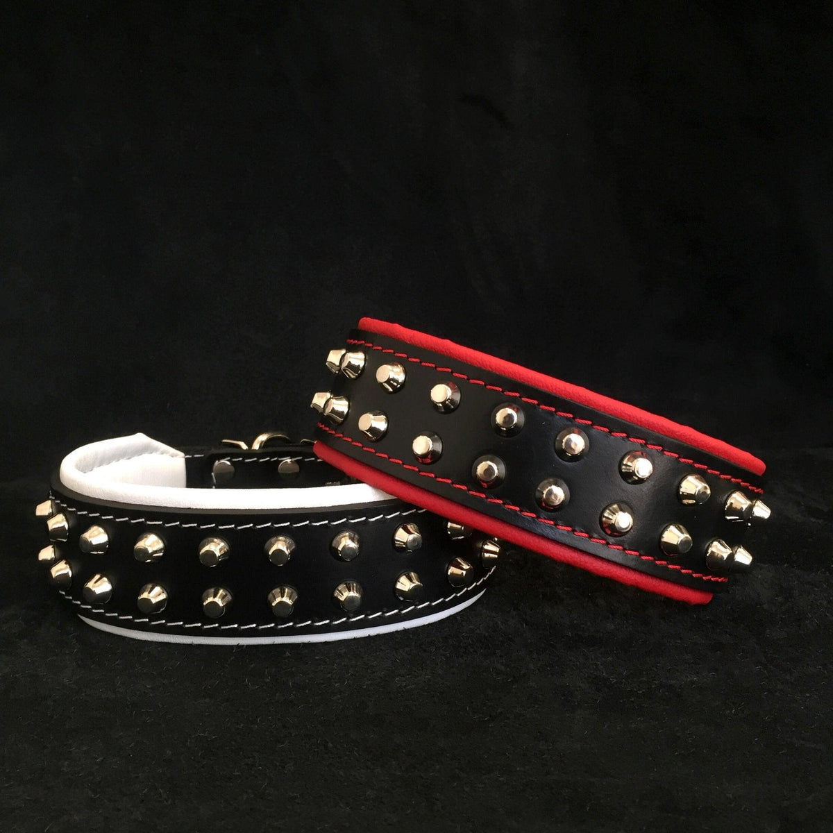 Rocky Studded Leather Dog Collar