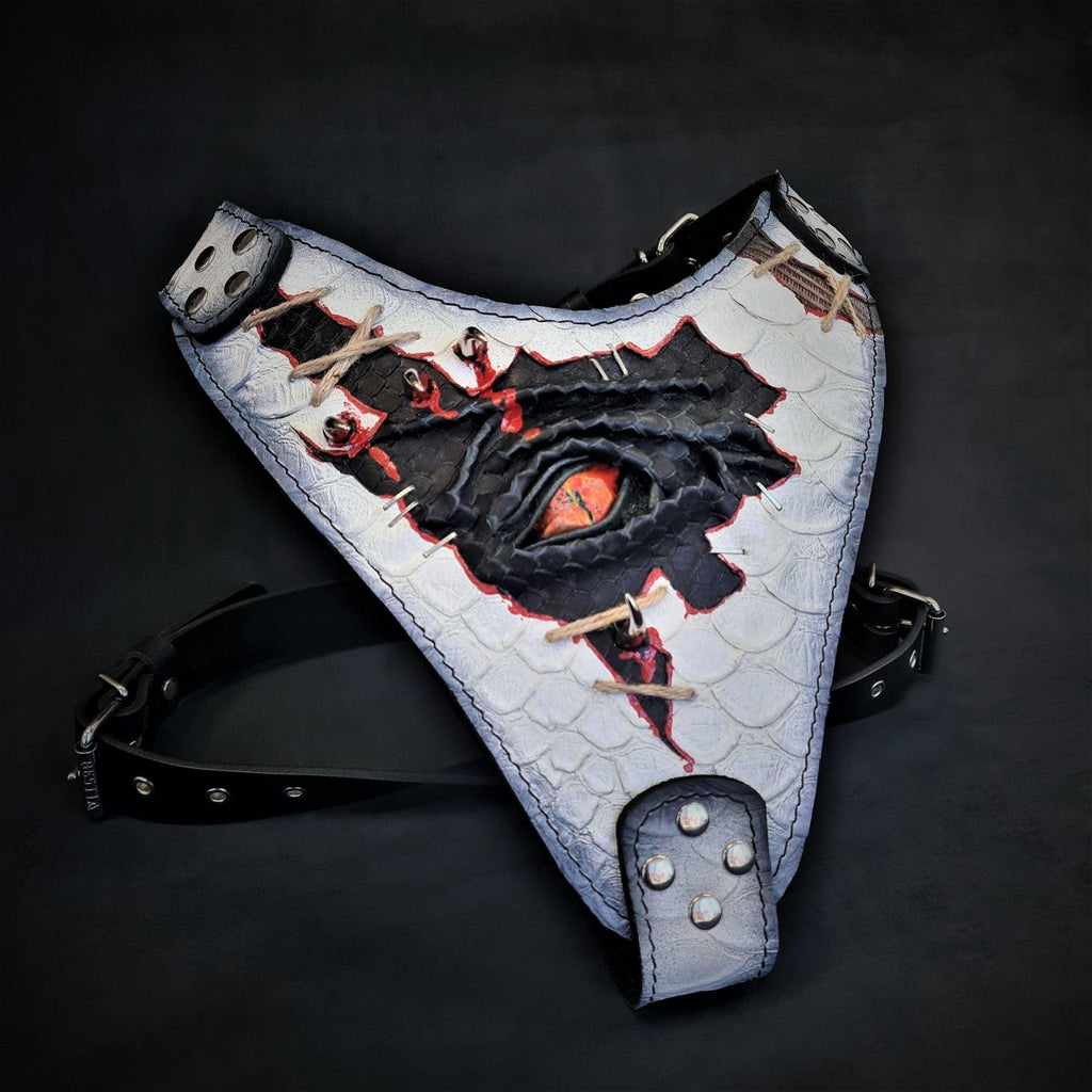 Dragon's Eye Embossed Leather Harness — Limited