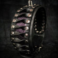 Steampunk Snakeskin Pattern Leather Collar